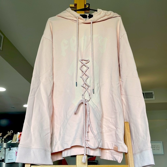 Puma Fenty By Rihanna oversized lace up hoodie.  XXS - Picture 1 of 8